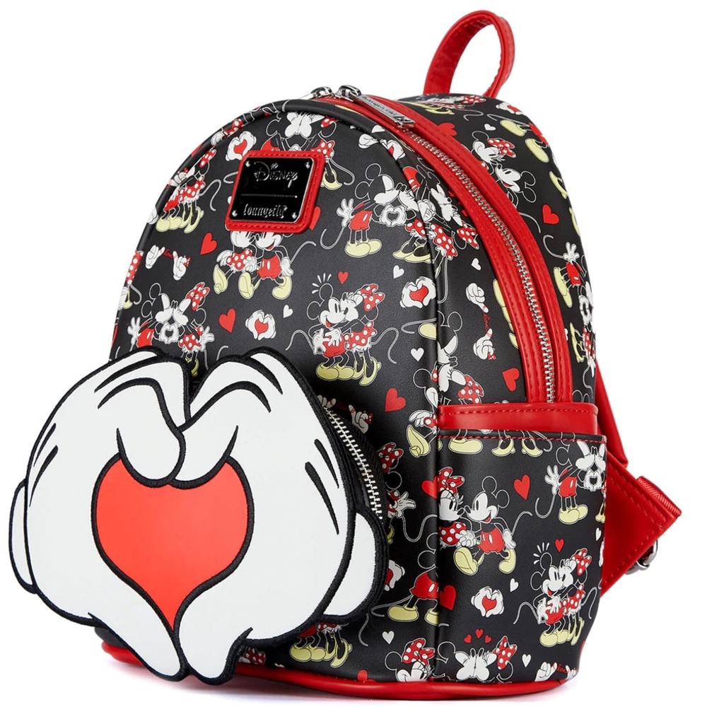 Loungefly Mickey Heart Hands Mini Backpack